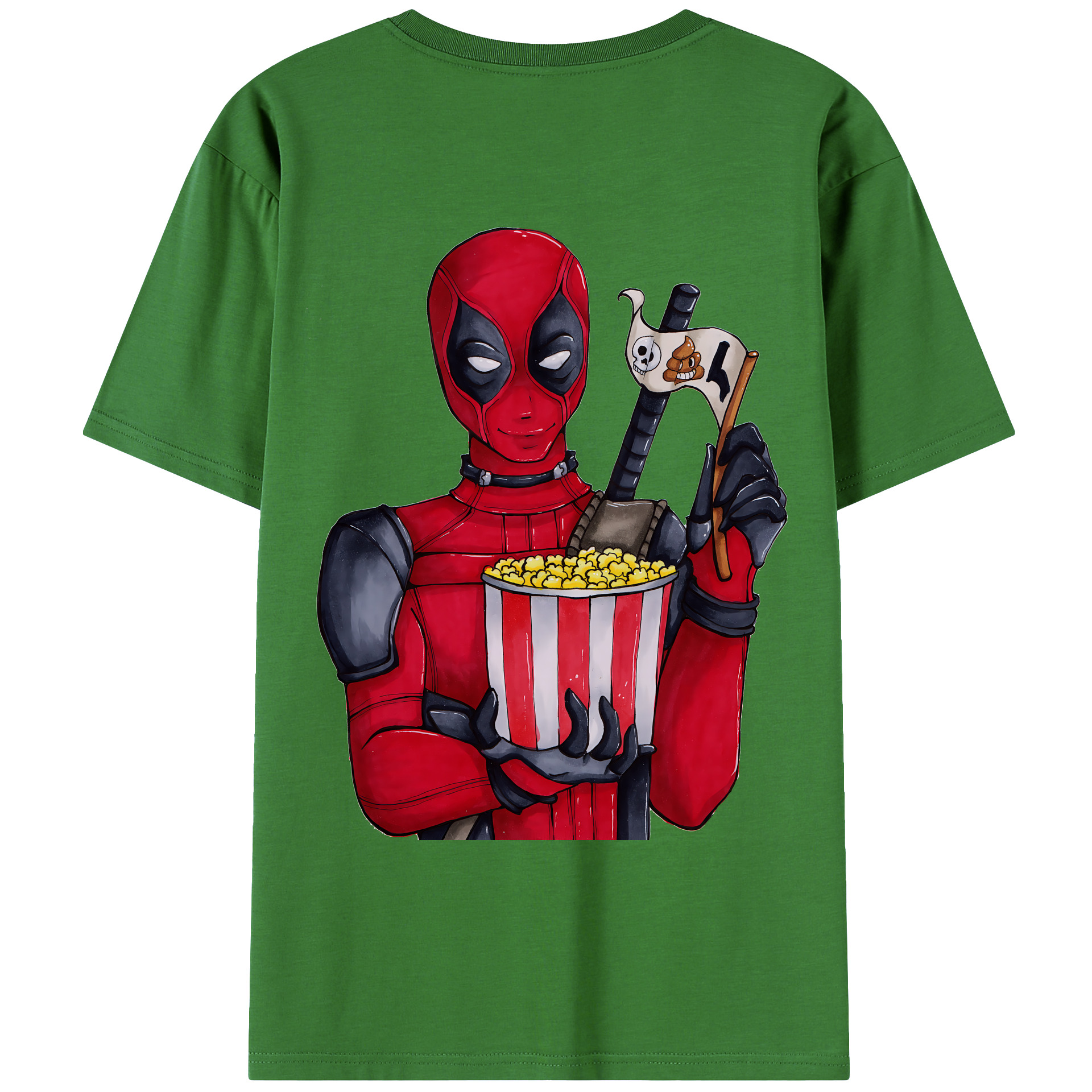 （画像用） Deadpool デッドプール レディース半袖Tシャツ(バックプリント)